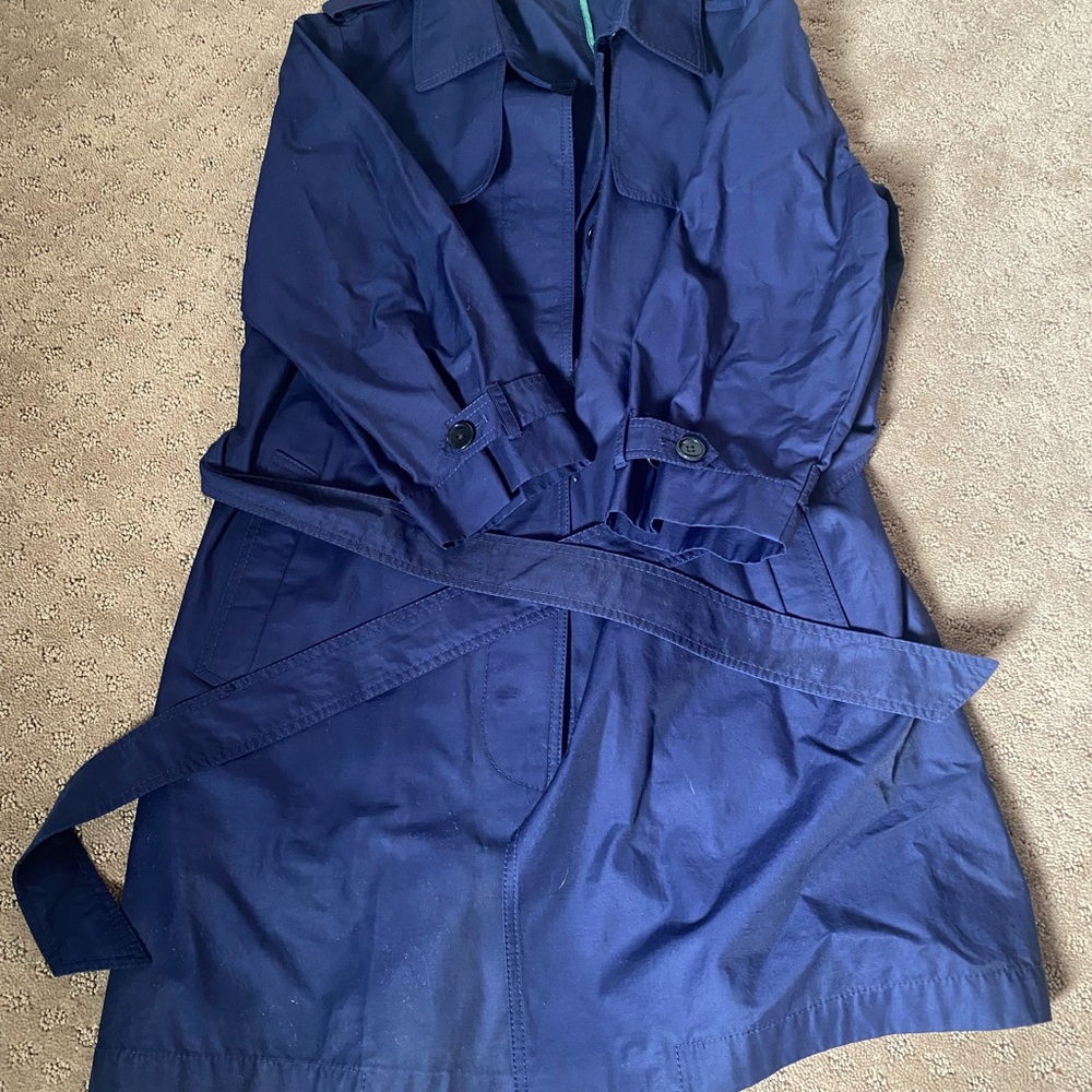 Navy Blue Trench Coat